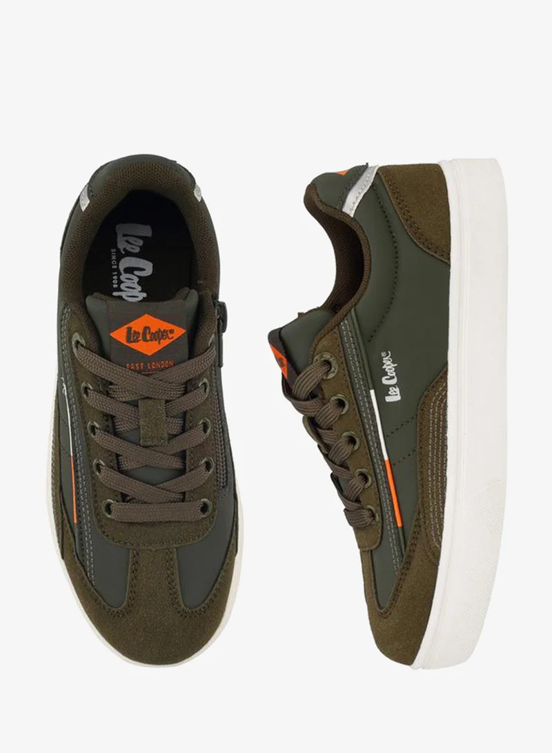 Lee Cooper Boys Panelled Lace-Up Sneakers