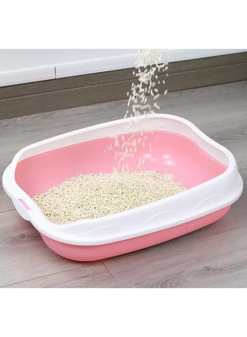 صندوق فضلات صغير للقطط وردي - Image 3