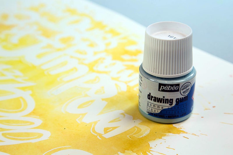 Pebeo Easy Peel Liquid Latex Masking Fluid - Drawing Gum - Dries Quickly - For Ink - Watercolor - Gouache Painting & Illustration - Fine Arts & Crafts Supplies - 250ml Bottle - Image 5