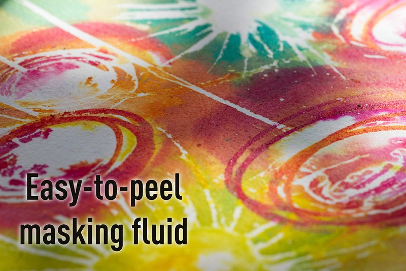 Pebeo Easy Peel Liquid Latex Masking Fluid - Drawing Gum - Dries Quickly - For Ink - Watercolor - Gouache Painting & Illustration - Fine Arts & Crafts Supplies - 250ml Bottle - Image 2