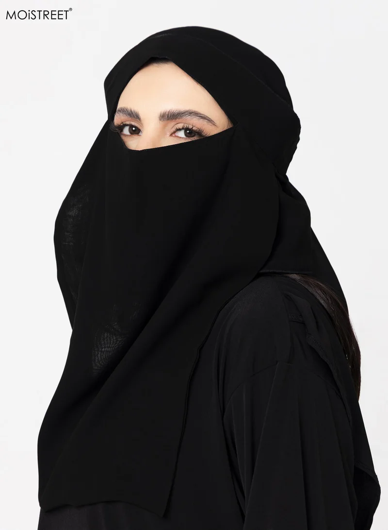 Moistreet  MOiSTREET Niqab Wool Chiffon for Women | Best Price UAE