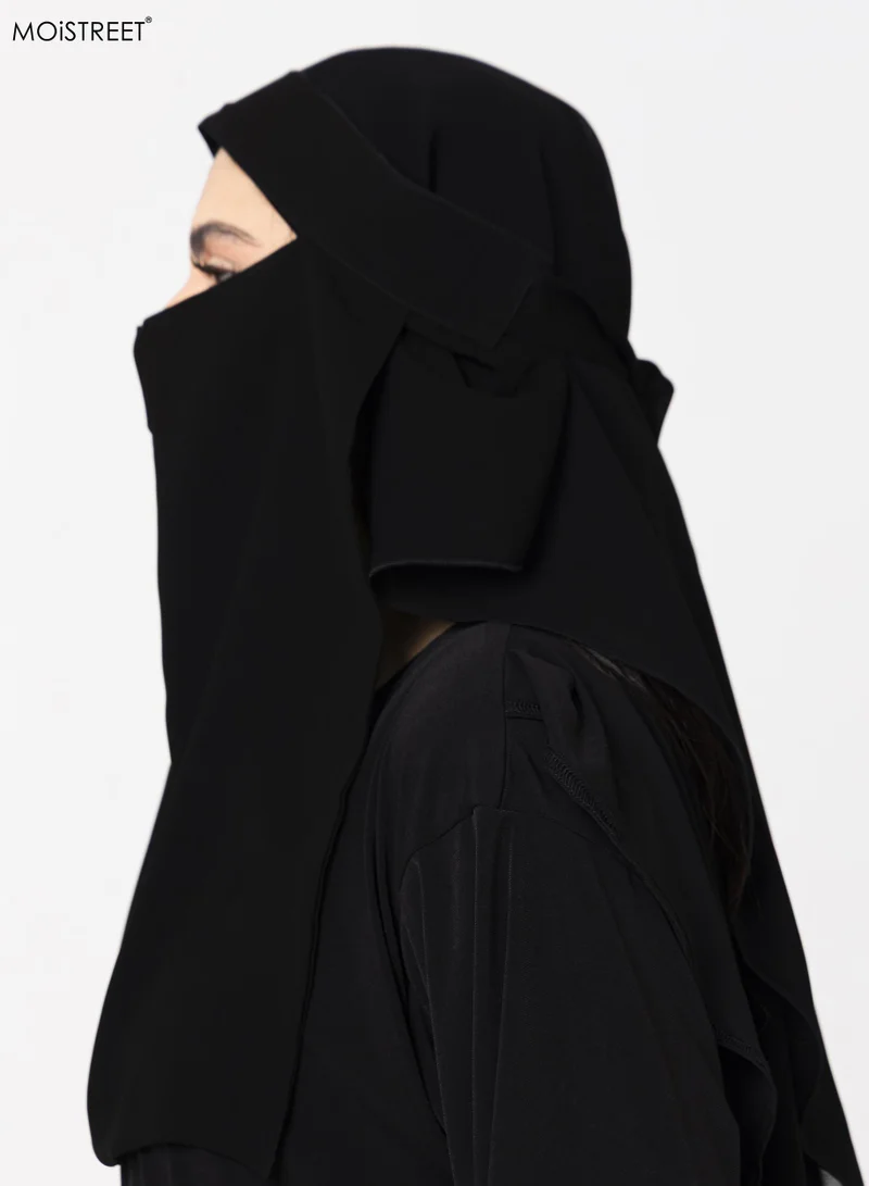 Moistreet  MOiSTREET Niqab Wool Chiffon for Women | Best Price UAE