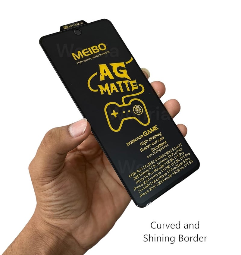 WonRia ® حزمة 1 - واقي شاشة زجاجي غير لامع لهاتف OnePlus Nord CE 5 5G حارس مقسى من الحافة إلى الحافة [مضاد لبصمات الأصابع | مضاد للتوهج | حافة لامعة] - (مصنوع من الزجاج) - Image 3