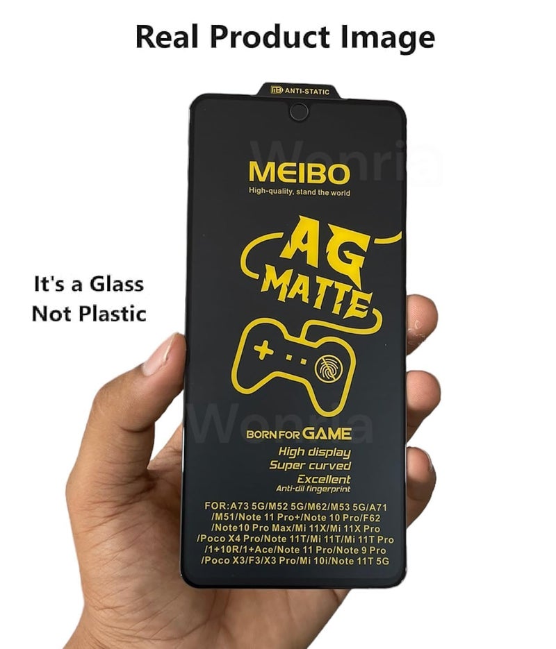 WonRia ® حزمة 1 - واقي شاشة زجاجي غير لامع لهاتف OnePlus Nord CE 5 5G حارس مقسى من الحافة إلى الحافة [مضاد لبصمات الأصابع | مضاد للتوهج | حافة لامعة] - (مصنوع من الزجاج) - Image 2