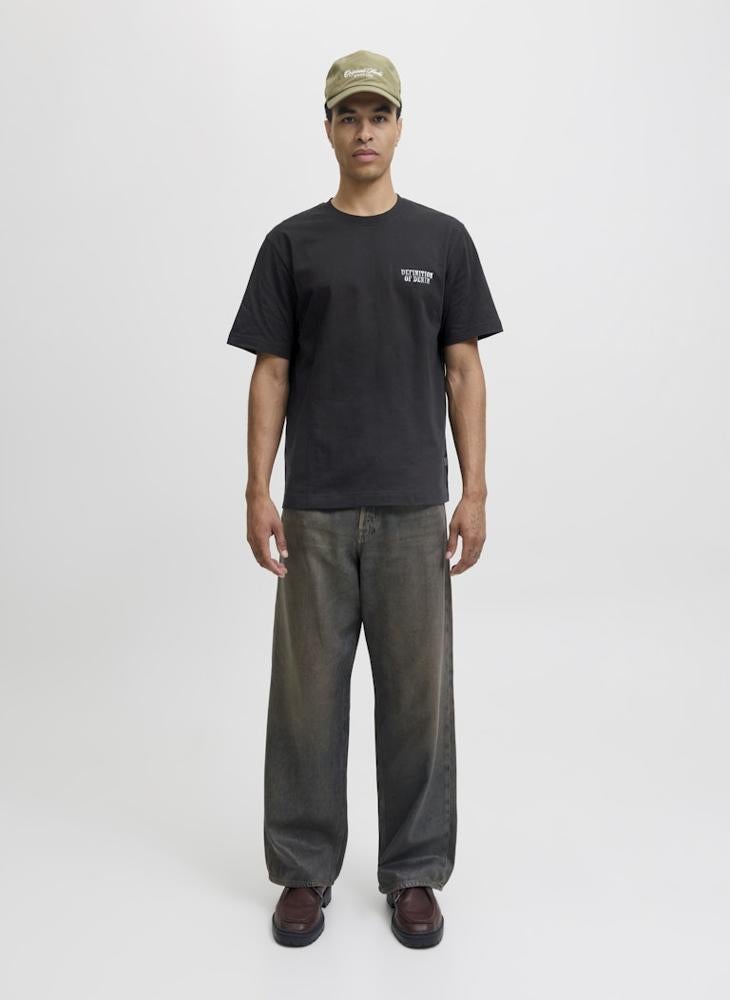 JACK & JONES Printed Crew Neck T-Shirt - Image 4