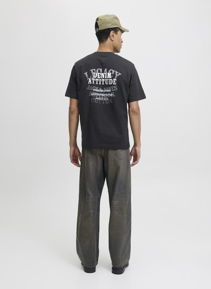 JACK & JONES Printed Crew Neck T-Shirt - Image 2