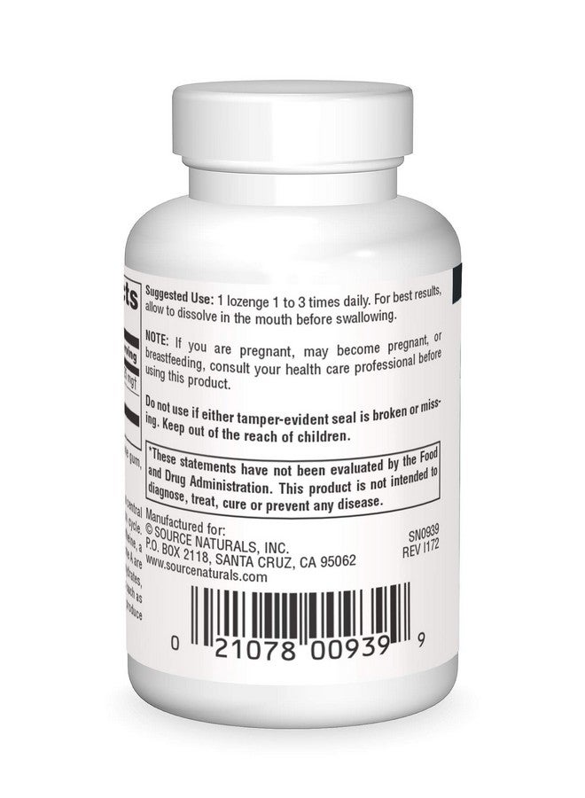 Source Naturals سورس ناتشورالز بانتثين B-5 سلف إنزيم، 25 ملغ - 60 حبة مصاصة - Image 2