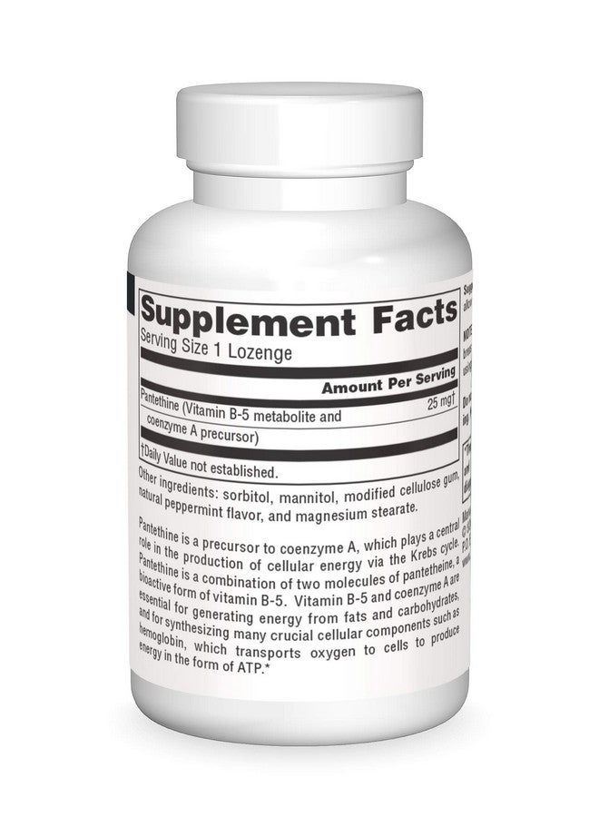 Source Naturals سورس ناتشورالز بانتثين B-5 سلف إنزيم، 25 ملغ - 60 حبة مصاصة - Image 3