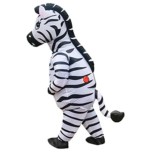 JASHKE Zebra Inflatable Costume Inflatable Zebra Costumes Halloween Costumes Adult - Image 1