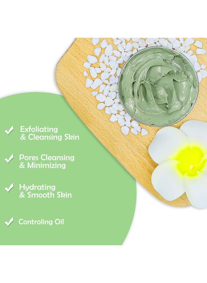 ANAI RUI Green Tea Mask, Clay Mask for Poreless Deep Cleanse, Green Tea Face Mask Blackhead Remover with Kaolin, Aloe, Collagen, Pore Minimizer, Hydrating, Moisturizing - Image 4