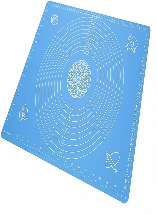B W Large Silicone Pastry Mat with Measurements, Non-Stick Baking Mat, Rolling Dough Mat with Guide Marks, Reusable Kitchen Counter Mat. - Image 2