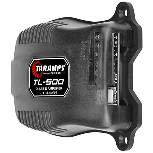Taramp's مضخم صوت تارامب TL 500 بقوة 90 واط RMS عند 2 أوم، 2x 45 واط RMS، 2 قنوات فئة D، مضخم صوت للسيارة، ستيريو، نظام A.R.T، تفعيل تلقائي، 8 ~ 16 فولت DC، أسود، صغير - Image 4