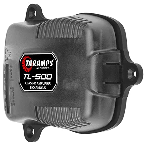Taramp's مضخم صوت تارامب TL 500 بقوة 90 واط RMS عند 2 أوم، 2x 45 واط RMS، 2 قنوات فئة D، مضخم صوت للسيارة، ستيريو، نظام A.R.T، تفعيل تلقائي، 8 ~ 16 فولت DC، أسود، صغير - Image 3