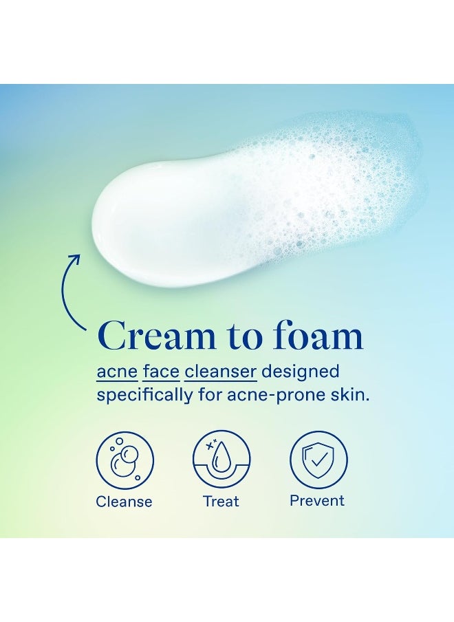 differin Acne Face Wash With 10% Benzoyl Peroxide, Maximum Strength Otc Acne Foaming Cleanser, Fast Acting Acne Treatment For Face And Body  - Image 5