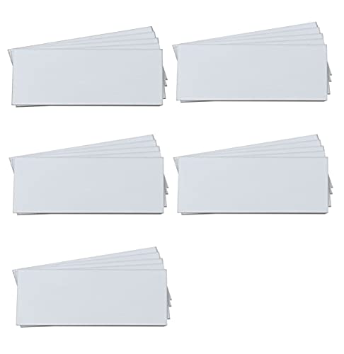 MV Magna Visual Magna Visual 3/4" x 2" White Pre-Cut Write On Wipe Off Magnetic Strips 25 Pack - Image 1