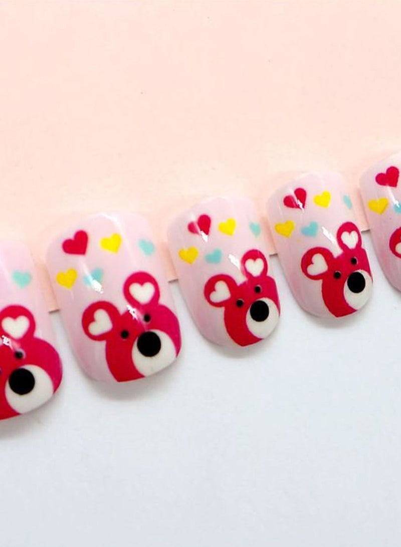 نيبمينينت 24-Piece Little Miss Nail Set متعدد الألوان - Image 3