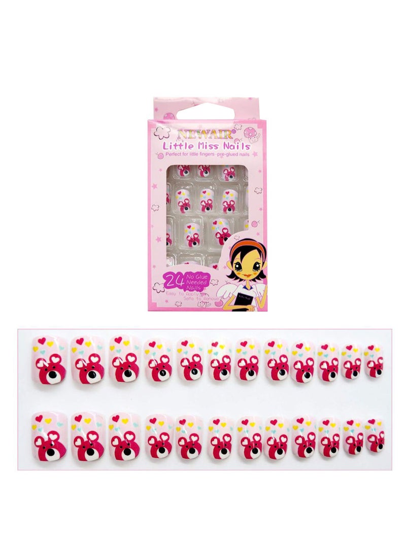 نيبمينينت 24-Piece Little Miss Nail Set متعدد الألوان - Image 2