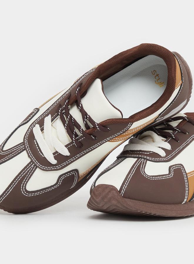 Styli Styli Color Block Lace Up Sneakers  - Image 4