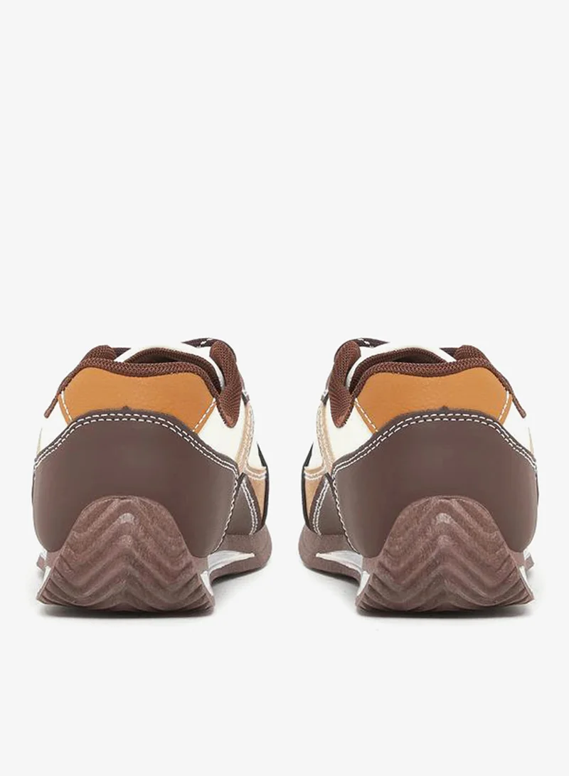 Styli Active Color Block Lace Up Sneakers