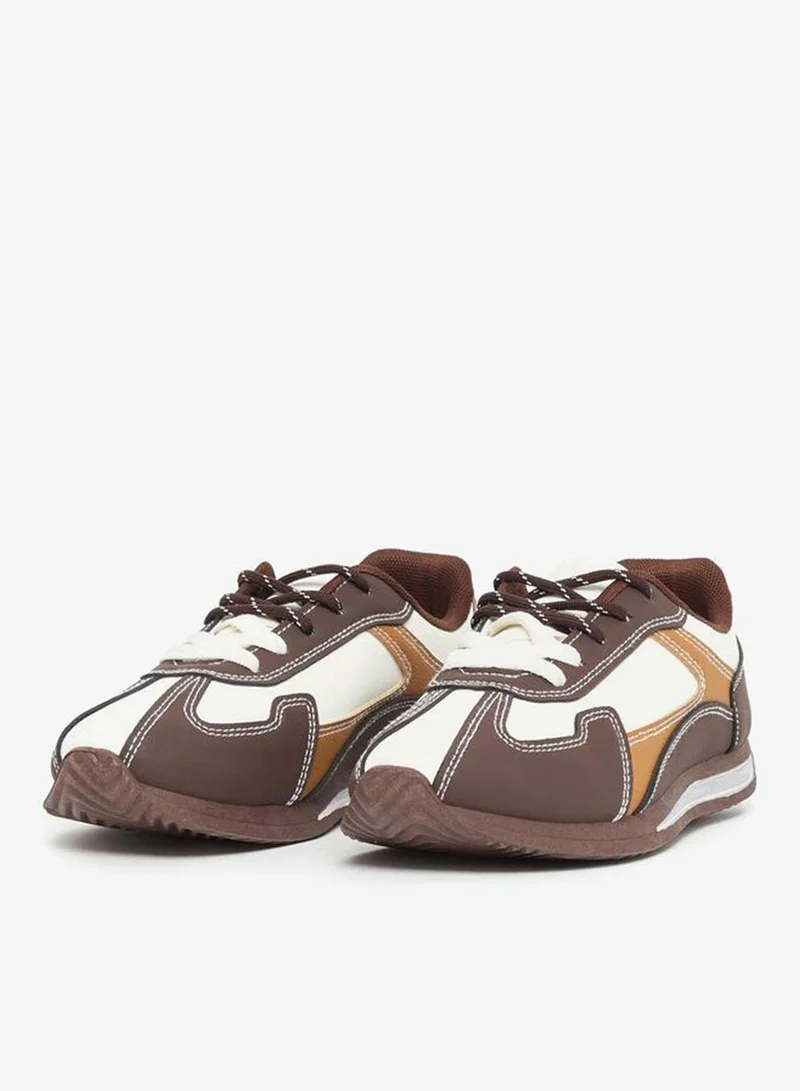 Styli Active  Color Block Lace Up Sneakers for Women | Best Price UAE