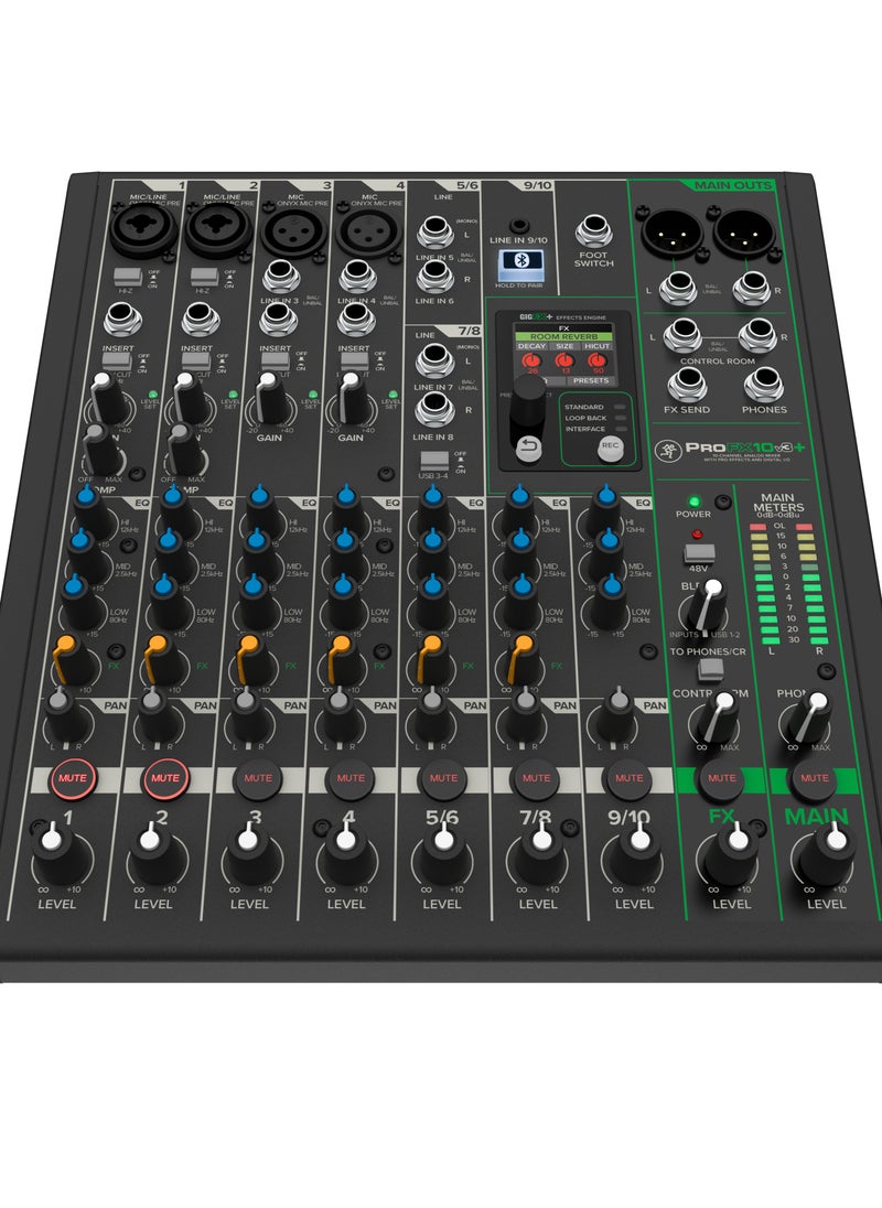 Mackie خلاط Mackie ProFX12v3+ 12 قناة تناظرية مع تأثيرات صوتية محسنة وأوضاع تسجيل USB وبلوتوث  - Image 2