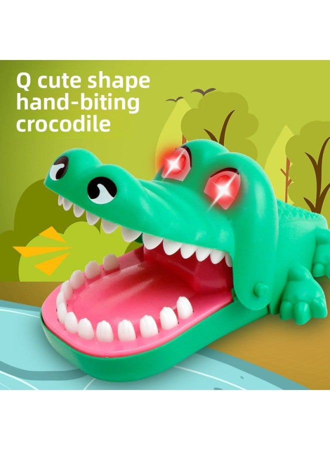 Parent-Child Interaction Finger Bite Shark Tricky Pirate Bucket Desktop Game Penguin Ice Breaking Attack Little Man Novelty Toy-Color:Large Electric Crocodile (online) - Image 4