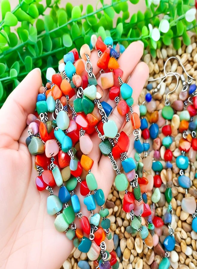 Clearain Bulk Assorted Stone Beads for Jewelry Making Supplies, Natural Gemstone Beads for Women Adults Crafts, DIY Crystal Bead for Bracelets (5-8mm Chips) - Image 3