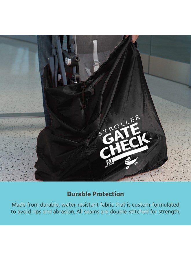J.L. Childress J.L. Childress Gate Check Bag for Single & Double Strollers - Stroller Bag for Airplane - Large Stroller Travel Bag for Airplane - Air Travel Stroller Bag - Black  - Image 5