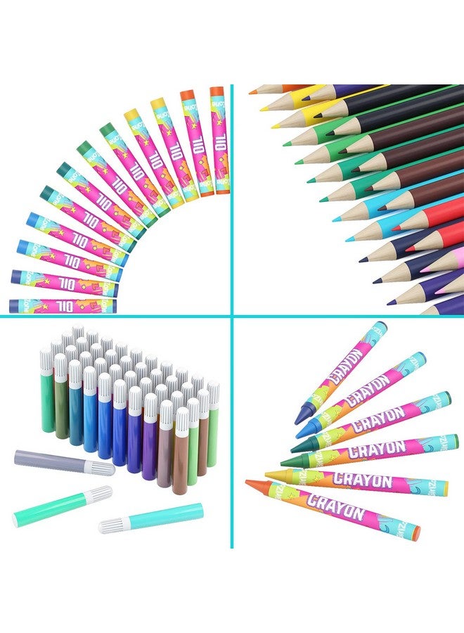 GirlZone Ultimate Art Set for Girls, 118-Piece Awesome Arts and Crafts Kit for Kids, Fun Girls Toys Age 7 Set & Kids Creative Set, Great Gift Idea - Image 5