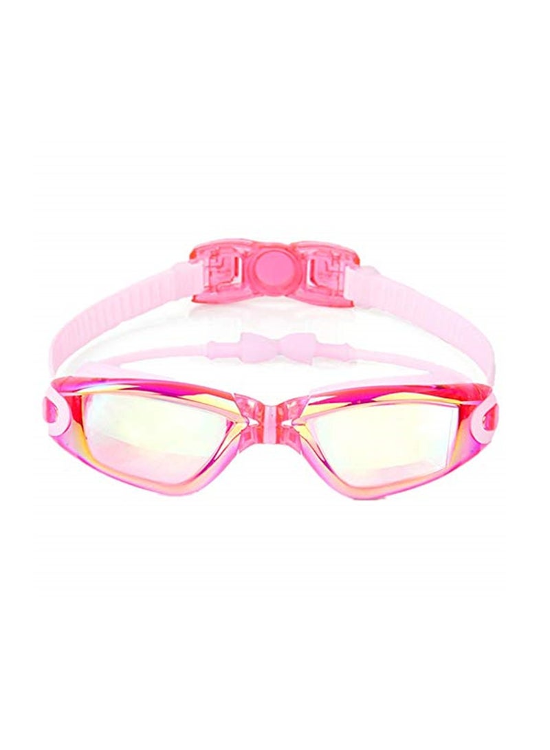 Swim Goggles Set, Kids Swimming Goggles for Boys and Girls Adjustable Straps Silicone Eye Seal Leak proof UV Protection and Anti Fog Lenses Swimming Goggles with Ear Plug Nose Clip (Pink) - Image 3