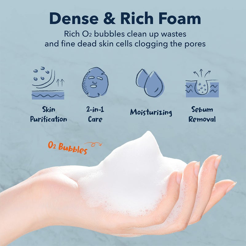 Purederm Deep Purifying Black O2 Bubble Mask Charcoal (10 Pack) â€“ Bubble Face Sheet Mask for Purifying & Brightening - Image 3