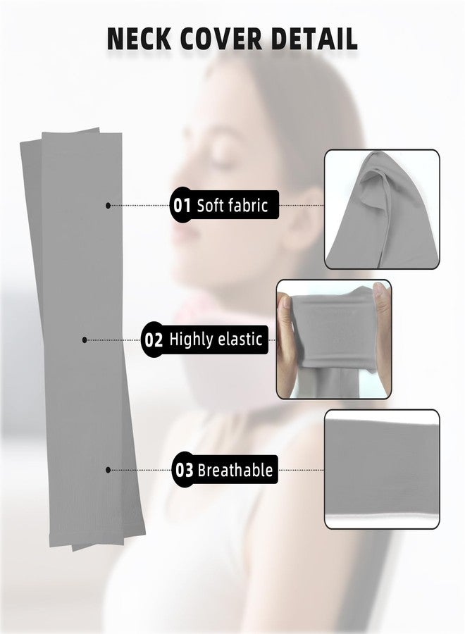 4 Piece Cervical Support Sleeve, Breathable Dustproof Cervical Support Sleeve, Elastic Soft Neck Brace Covers - For Men and Women, Suitable for Sleep Work Daily Use (Gray) - Image 3