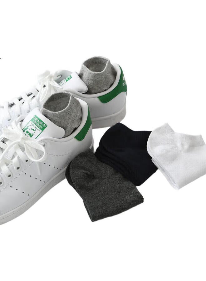 Your Sun Yier Shuang Men'S Socks Men'S Summer 10 Pairs Of Short Socks Men'S [7A Antibacterial And Deodorant] Cotton Socks Men'S Low-Cut Boat Socks Men'S Mixed Colors - Image 1