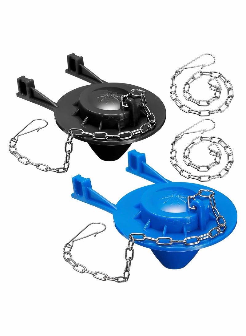 KASTWAVE Toilet Flapper Replacement, with 2 Pieces Toilet Handle Chains - Image 1