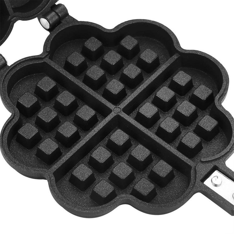 ASPENX Waffle Maker Heart Shaped Waffle Maker Non Stick NonStick Doubleside Waffle Baking Pan Aluminum Alloy Waffle Mould Waffle Press Plate Cooking Baking Tool Sandwich Maker - Image 2
