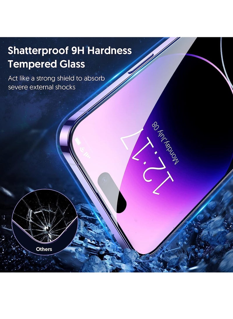 [3+3 Pack] for iPhone 15 Pro Max Screen Protector with Camera Lens Protector, 9H Tempered Glass Film, HD Clear Sensitive Full Coverage Protector for iphone 15 Pro Max (iphone 15 Pro Max)