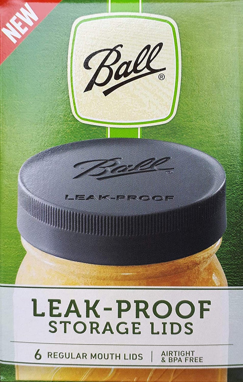 Ball Mason Jar Leak-Proof Lids, Regular Mouth, 6 CT - Image 1