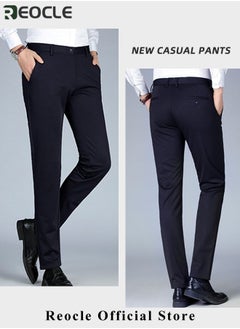 Men's Dress Pant Fashion Slim Fit Suit Pants Classic Fit Flat Front Straight Formal Pants Wrinkle Free Expandable Waist Suit Pants - pzsku/ZA32EF81F3B152AE0C450Z/45/_/1724635601/d4389583-f8a2-48a2-89ec-e0f4609f3eb4