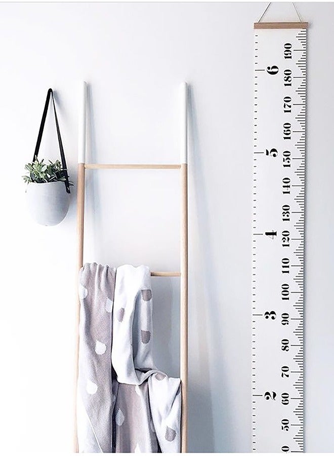 Generic Kids Growth Chart Canvas Baby Height Chart Removable Measuring Ruler Wall Height Growth Chart for Home Decoration  - Image 2
