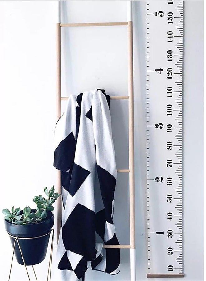 Generic Kids Growth Chart Canvas Baby Height Chart Removable Measuring Ruler Wall Height Growth Chart for Home Decoration  - Image 3