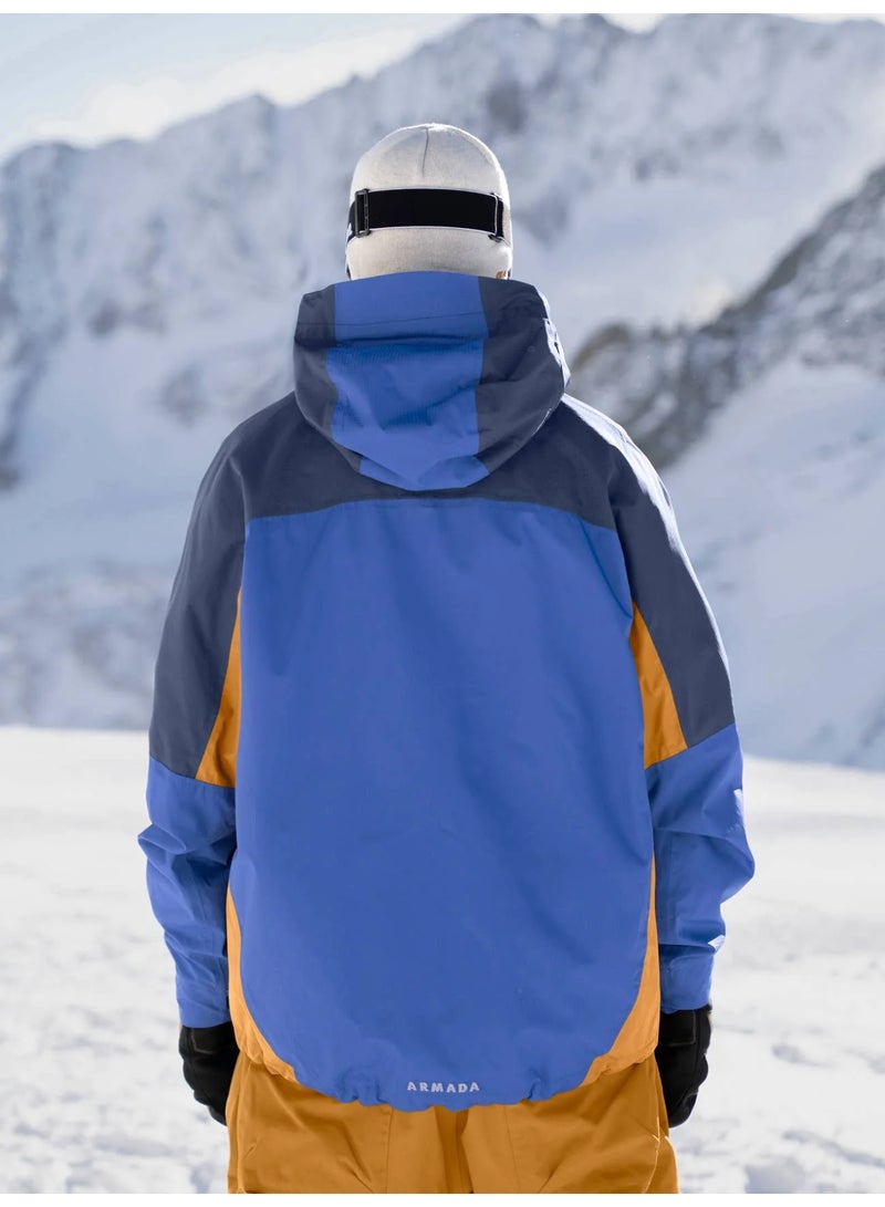 ARMADA ANSEL 2L SHELL SNOW JACKET - Dazzler-Navy-Golden - Image 3