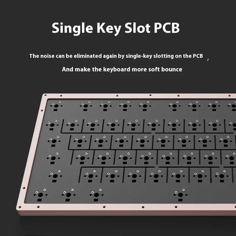 VGN Vxe75 V2 Aluminum Alloy Mechanical Gaming Keyboard, Three-Mode Bluetooth 2.4g Wired, Full-Key Gasket RGB Hot-Swappable, Black Pink - Image 5