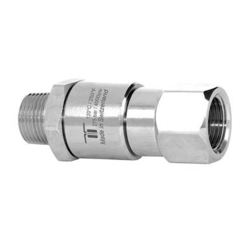 32.564 Rotary Unions DGV Swivel G1 3/8" NPTM G2 3/8" NPTF NW 1/4", Silver