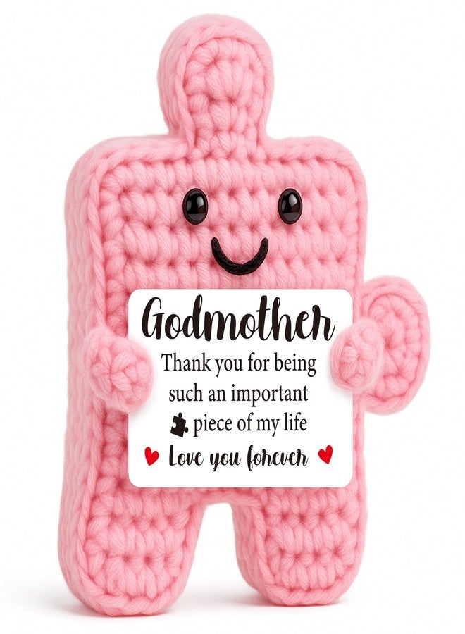 IDEGIFT Mothers Day Godmother Gifts from Godchild, Mother's Day Birthday Gifts for Godmom from Goddaughter Godson Xmas Stocking Stuffers Thank You Gifts fro Godmother Handmade Crochet Presents - Image 1