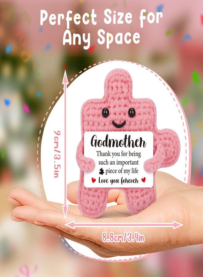 IDEGIFT Mothers Day Godmother Gifts from Godchild, Mother's Day Birthday Gifts for Godmom from Goddaughter Godson Xmas Stocking Stuffers Thank You Gifts fro Godmother Handmade Crochet Presents - Image 5