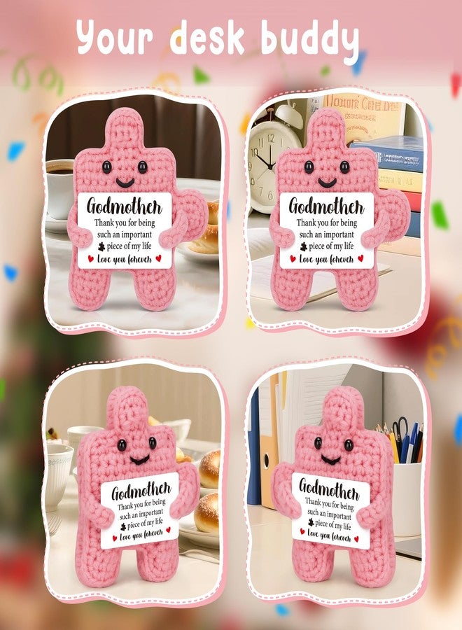 IDEGIFT Mothers Day Godmother Gifts from Godchild, Mother's Day Birthday Gifts for Godmom from Goddaughter Godson Xmas Stocking Stuffers Thank You Gifts fro Godmother Handmade Crochet Presents - Image 4
