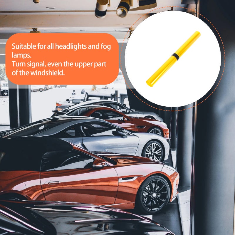 30*120cm Car Auto Fog Light Headlight Tint Film Lights Color-Changing Decal Sticker (Yellow) - Image 5