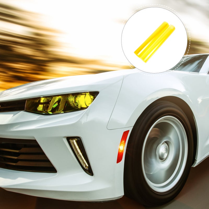 30*120cm Car Auto Fog Light Headlight Tint Film Lights Color-Changing Decal Sticker (Yellow) - Image 4
