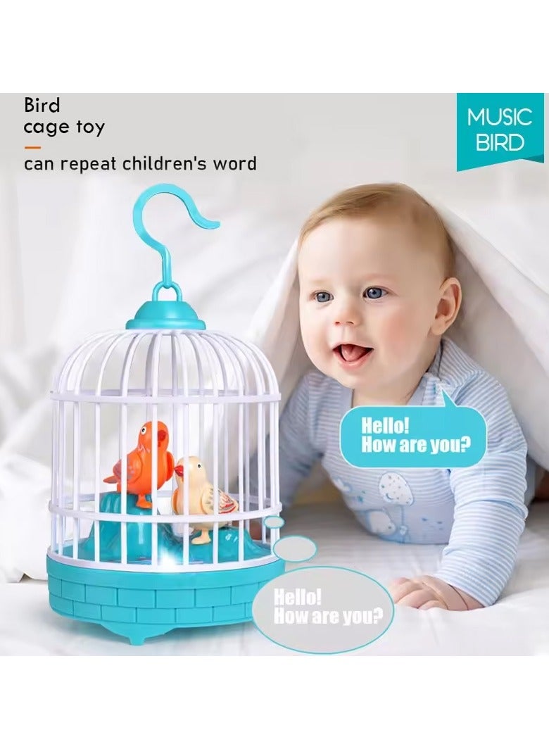 DubaiGallery Voice-Activated Induction Birds Birdcage Toy, Parrot Birds Toys Gifts for Baby Toddler Kids Children - Image 2