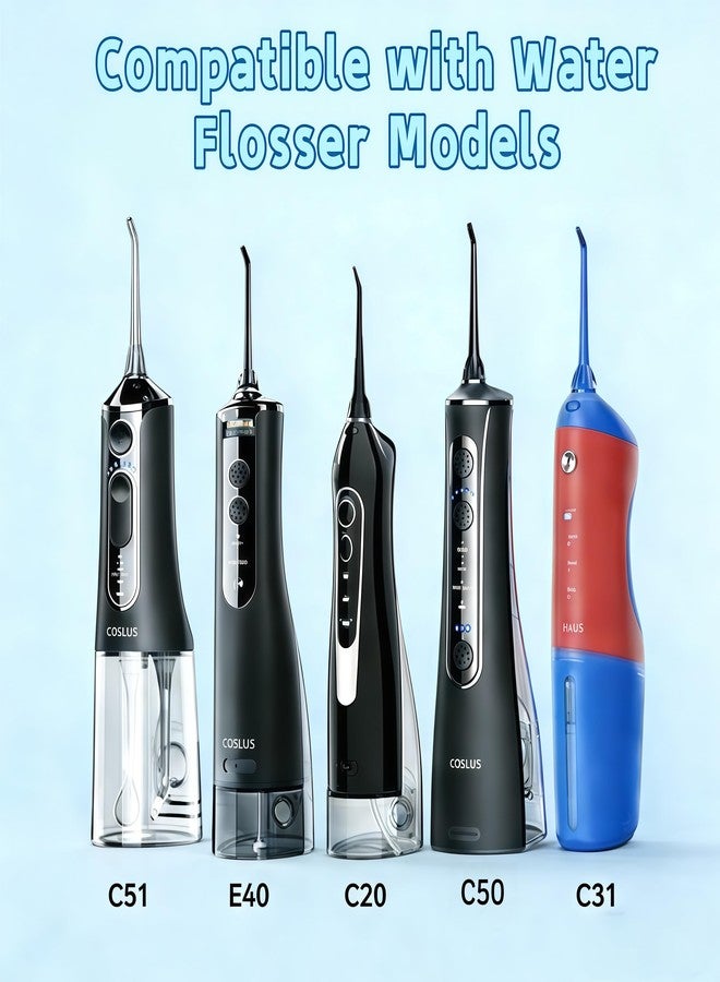 FUNSEE رؤوس بديلة من FUNSEE لجهاز تنظيف الأسنان بالماء COSLUS، رؤوس بديلة لجهاز تنظيف الأسنان بالماء COSLUS F5020E F5029A - Image 2